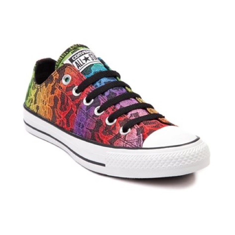 Rainbow Lace Converse